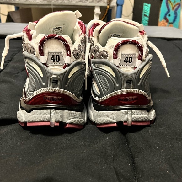 Burgundy Balenciaga Runners - Picture 5 of 6